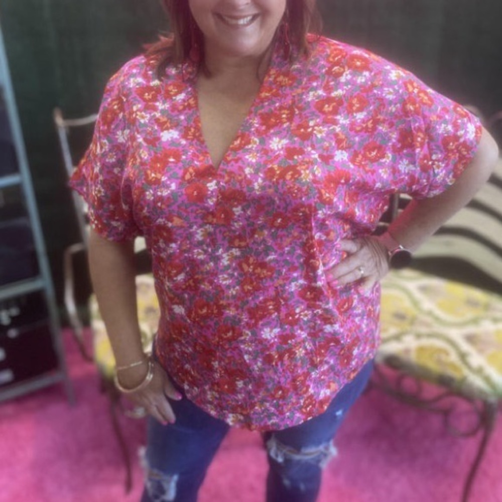 Jodifl med oversized blouse